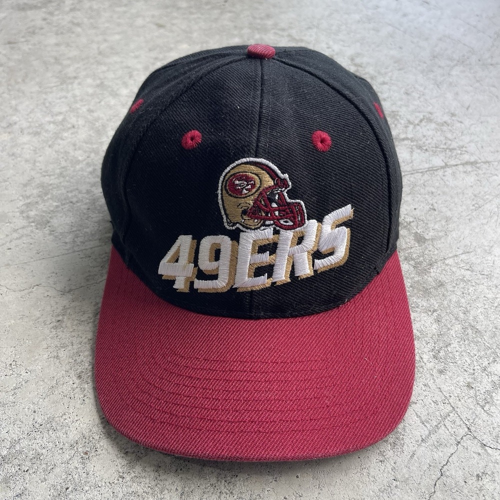 Vintage San Francisco 49ers Helmet Snapback Cap Hat NFL Wool Logo Athletics